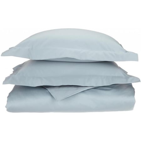 Egyptian Cotton 1200 Thread Count Solid Duvet Cover Set Full/Queen-Teal